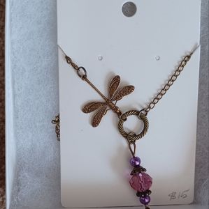 Dragonfly pendant necklaces